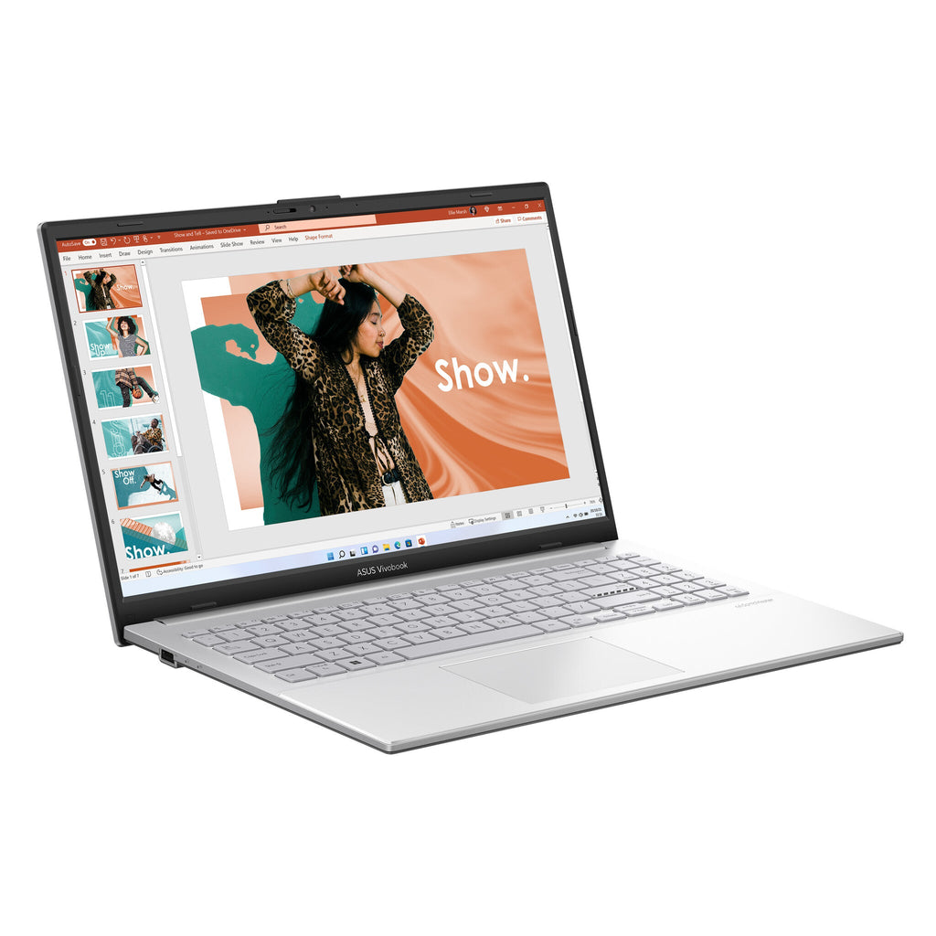 ASUS Vivobook Go 15 Laptop - 39.6 cm (15.6") - AMD Ryzen™ 5 7520U - 8 GB LPDDR5-SDRAM - 256 GB SSD - Wi-Fi 6E - Windows 11 Home in S mode - Silver