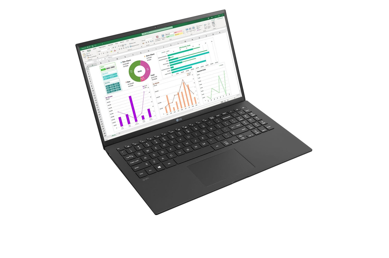 LG Gram Laptop - 39.6 cm (15.6") - Intel® Core™ i3-1115G4 - 8 GB LPDDR4x-SDRAM - 256 GB SSD - Wi-Fi 6 - Black