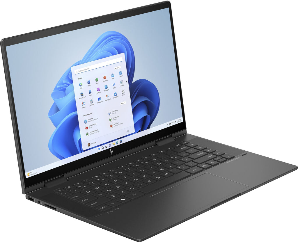 HP ENVY x360 Hybrid (2-in-1) - 39.6 cm (15.6") - Touchscreen - AMD Ryzen™ 5 7530U - 8 GB LPDDR4x-SDRAM - 512 GB SSD - Wi-Fi 6E - Windows 11 Home - Black