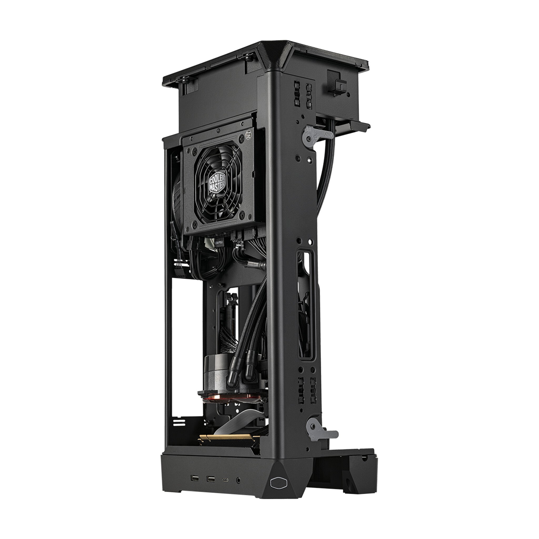 Cooler Master NCORE 100 MAX - ITX SFF Tower Case in Grey w/ 850W SFX Gold PSU