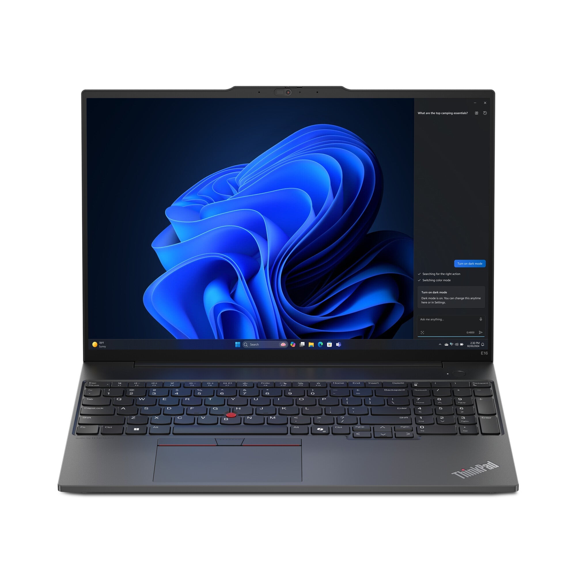 Lenovo ThinkPad E16 Laptop - 40.6 cm (16") - Intel Core Ultra 5 125U - 16 GB DDR5-SDRAM - 256 GB SSD - Wi-Fi 6E - Windows 11 Pro - Black