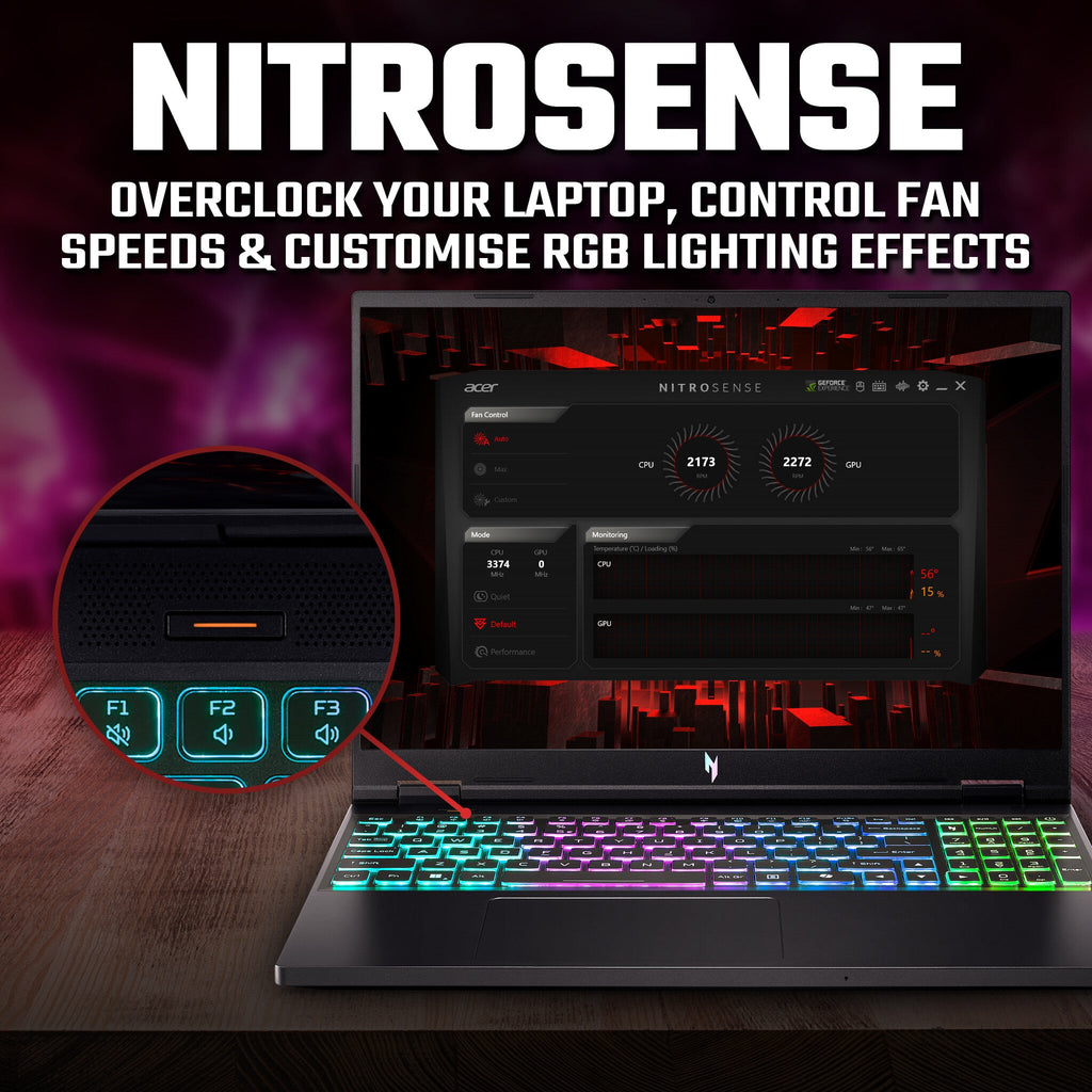 Acer Nitro 16 AN16-73 Gaming Laptop - 40.6 cm (16") - Intel® Core™ i7-14650HX -16 GB DDR5-SDRAM - 1TB SSD - NVIDIA GeForce RTX 4060 - Wi-Fi 6E - Windows 11 - Black