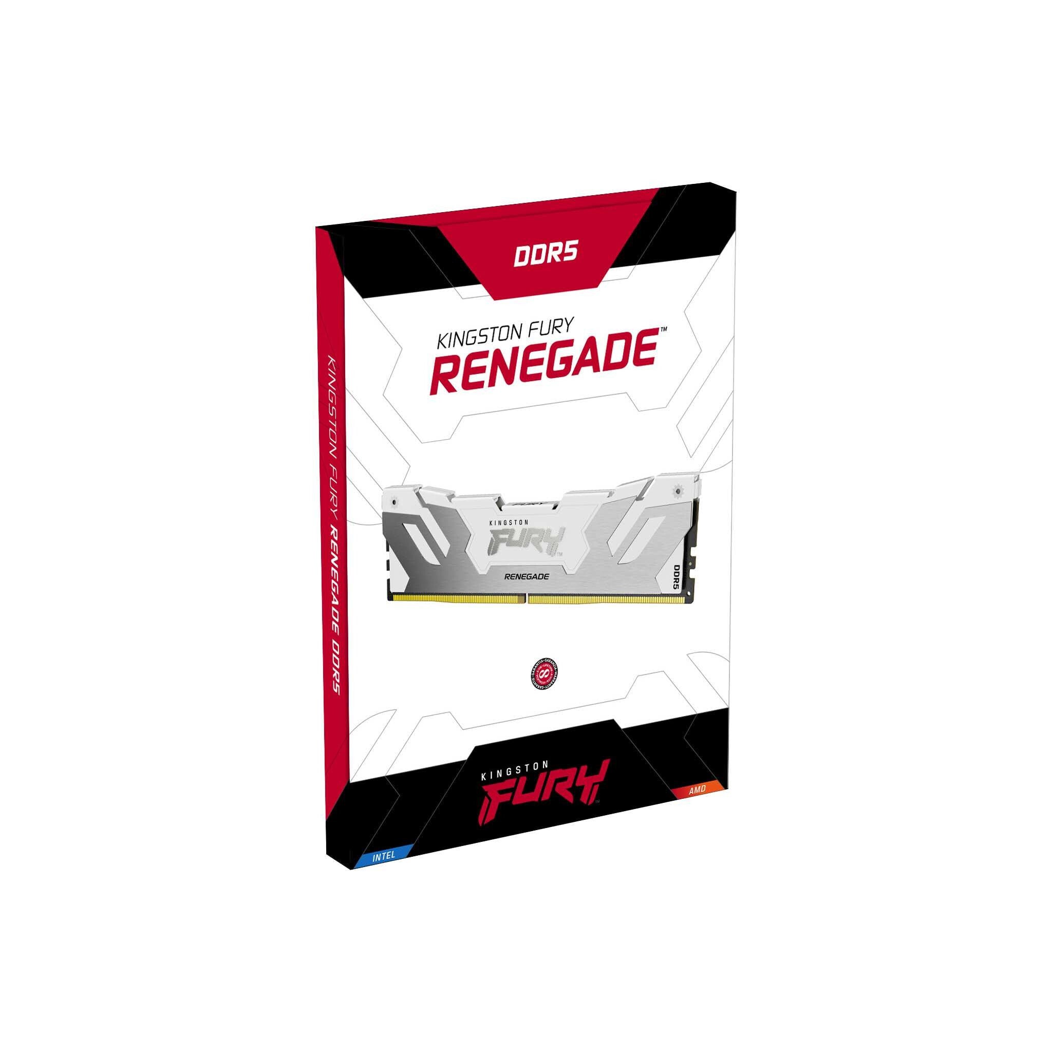 Kingston Technology FURY Renegade White XMP - 32 GB 2 x 16 GB 6000MT/s DDR5 memory module