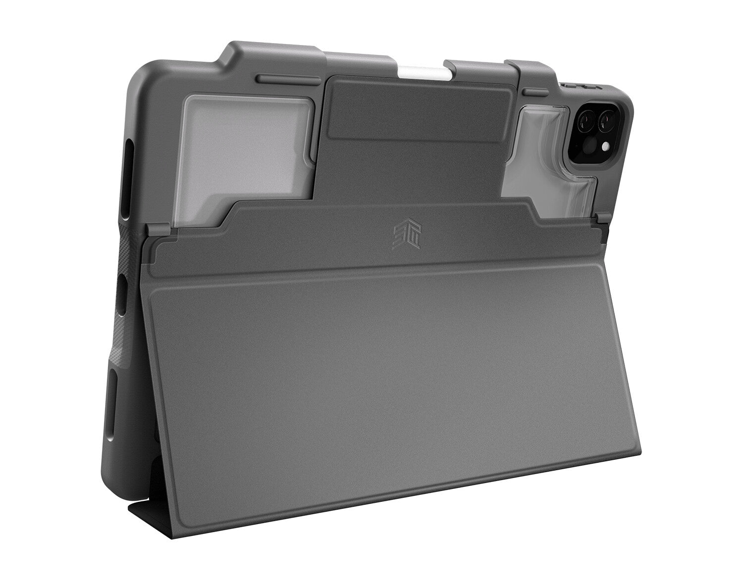 STM Dux Plus Folio Case for 12.9" iPad in Black / Grey