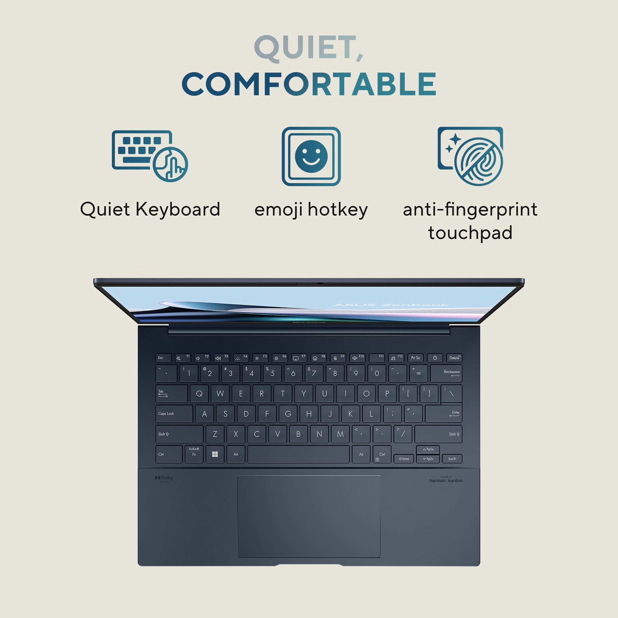 ASUS Zenbook 14 OLED Laptop - 35.6 cm (14") - Touchscreen - Intel Core Ultra 5 125H - 16 GB LPDDR5x-SDRAM - 512 GB SSD - Wi-Fi 6E - Windows 11 Home - Blue