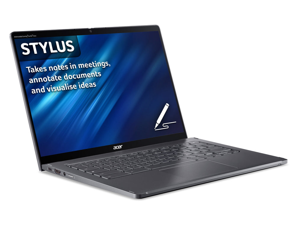 Acer Chromebook Spin 714 - 35.6 cm (14") - Touchscreen - Intel® Core i3-1315U - 8 GB LPDDR4x-SDRAM - 256 GB SSD - Wi-Fi 6E - Chrome OS - Grey