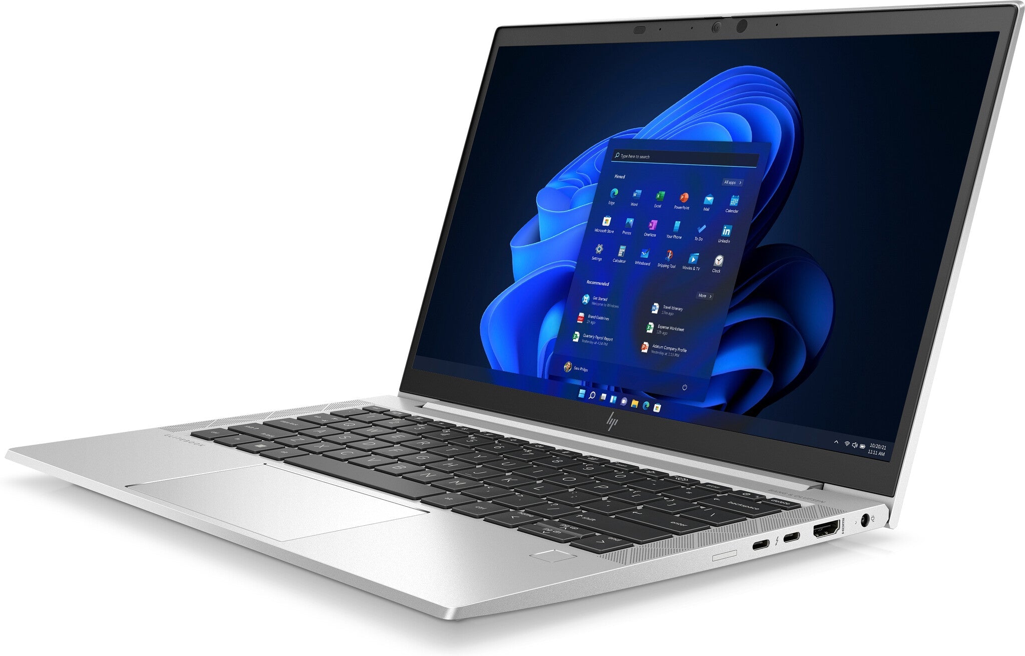 HP EliteBook 830 G8 Laptop - 33.8 cm (13.3") - Intel® Core™ i5-1135G7 - 8 GB DDR4-SDRAM - 256 GB SSD - Wi-Fi 6 - Windows 10 Pro - Silver