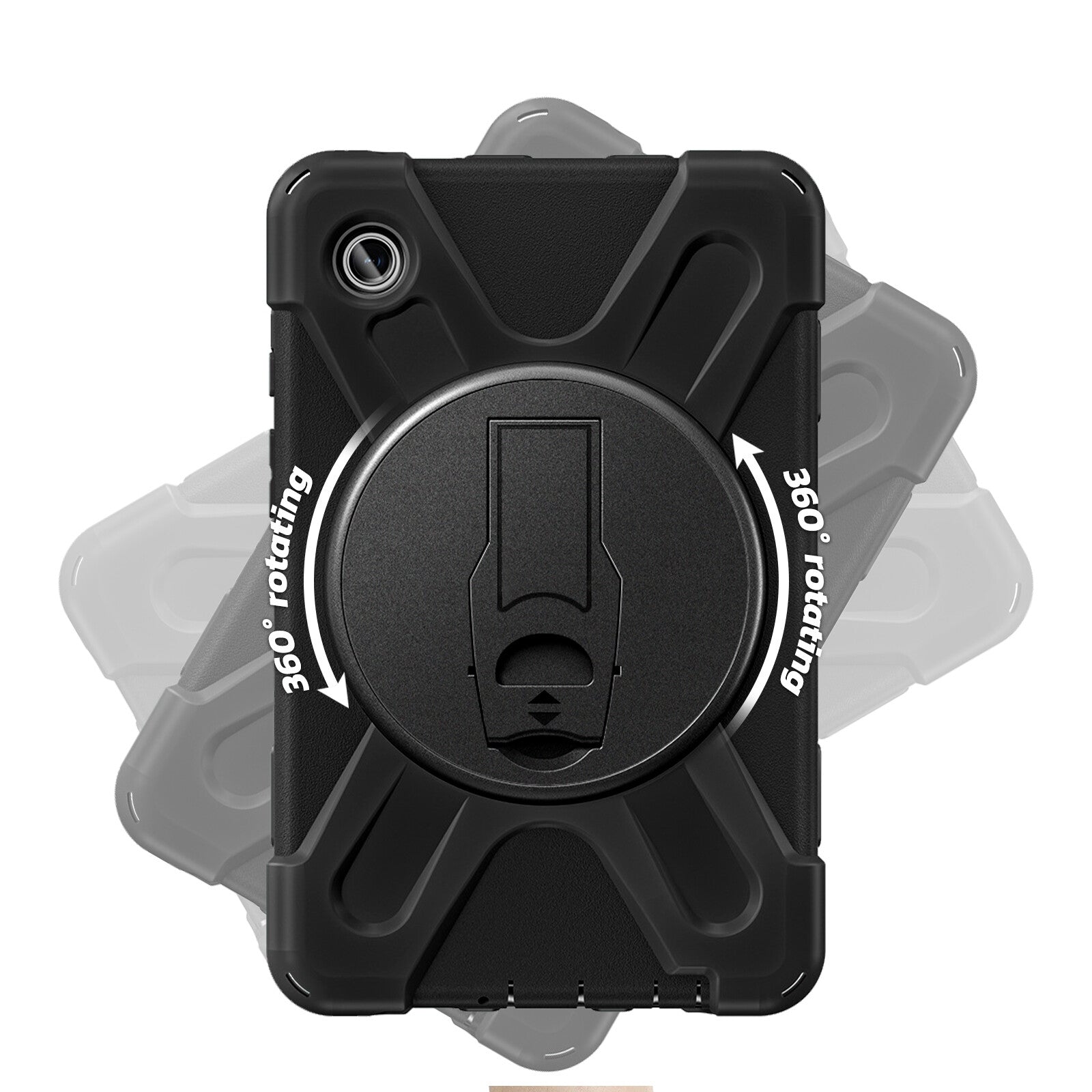 Techair Rugged Case for Galaxy Tab A9+ in Black