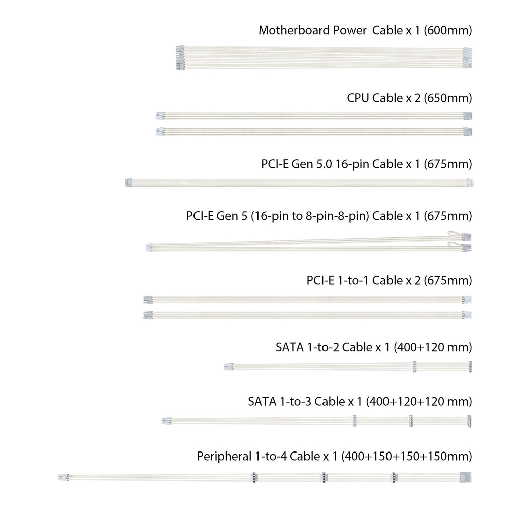 ASUS TUF Gaming "White Edition" - 1000W 80+ Gold Fully Modular Power Supply Unit