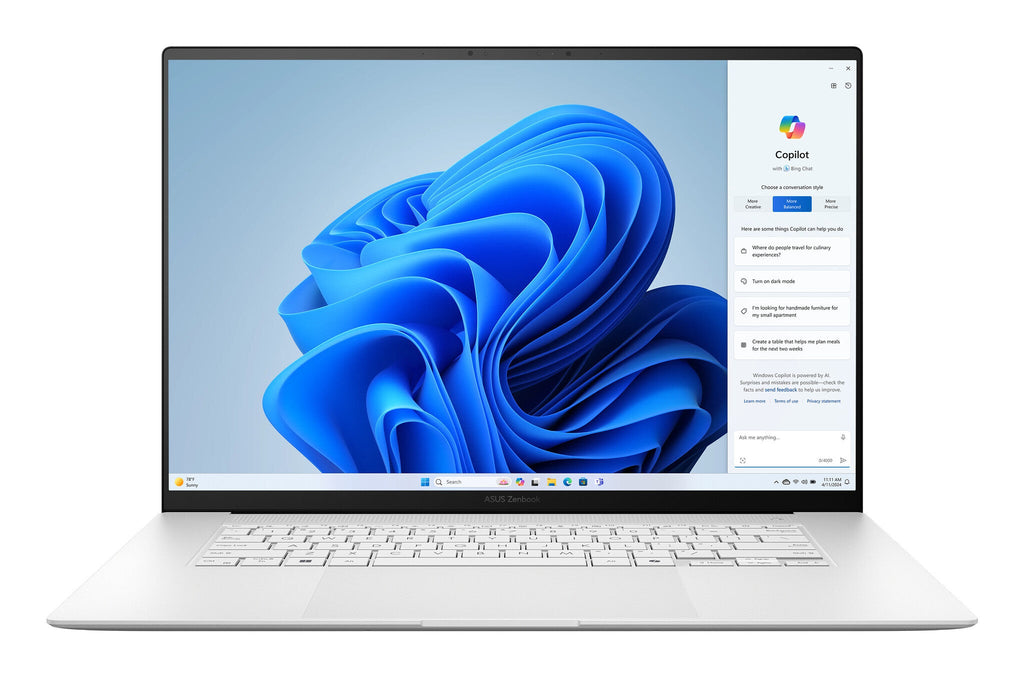 ASUS Zenbook S 16 Laptop - 40.6 cm (16") - Touchscreen - AMD Ryzen AI 9 HX 370 - 32 GB LPDDR5x-SDRAM - 1 TB SSD - Wi-Fi 7 - Windows 11 Home - White