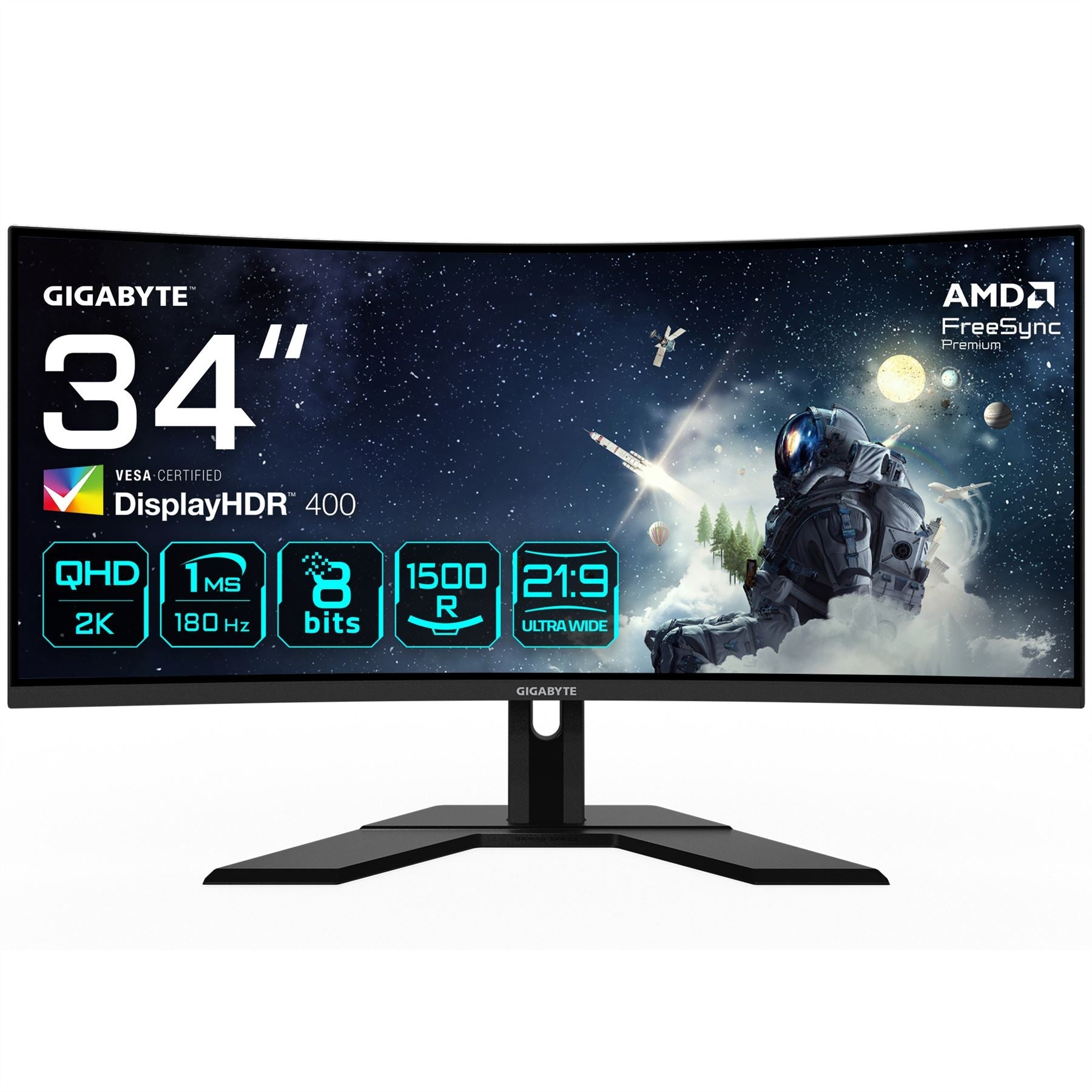 GIGABYTE G34WQCP - 86.4 cm (34") - 3440 x 1440 pixels UltraWide QHD LED Monitor