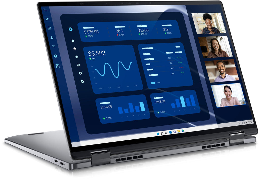 DELL Latitude 9450 Hybrid (2-in-1) - 35.6 cm (14") - Touchscreen - Intel Core Ultra 7 165U - 16 GB LPDDR5x-SDRAM - 512 GB SSD - Wi-Fi 7 - Windows 11 Pro - Grey