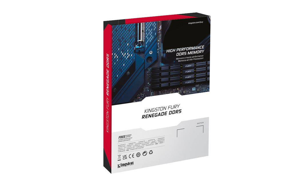 Kingston Technology FURY Renegade Silver - 32 GB 2 x 16 GB 6400MT/s DDR5 CL32 DIMM (Kit of 2)