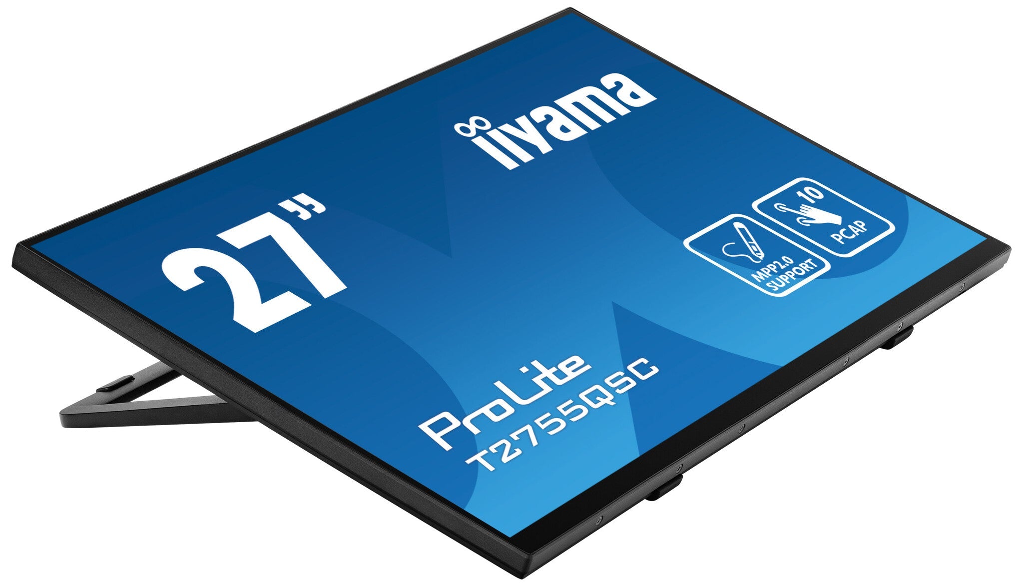 iiyama ProLite T2755QSC-B1 - 68.6 cm (27") - 2560 x 1440 pixels Full HD LCD Touchscreen Monitor