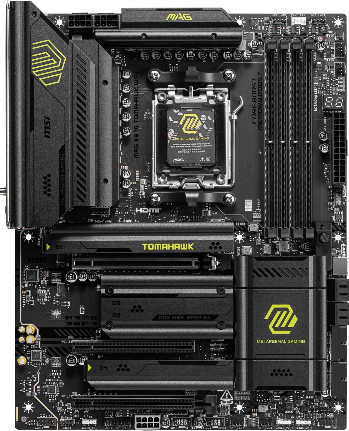MSI MAG X870 TOMAHAWK WIFI ATX motherboard - AMD X870 Socket AM5