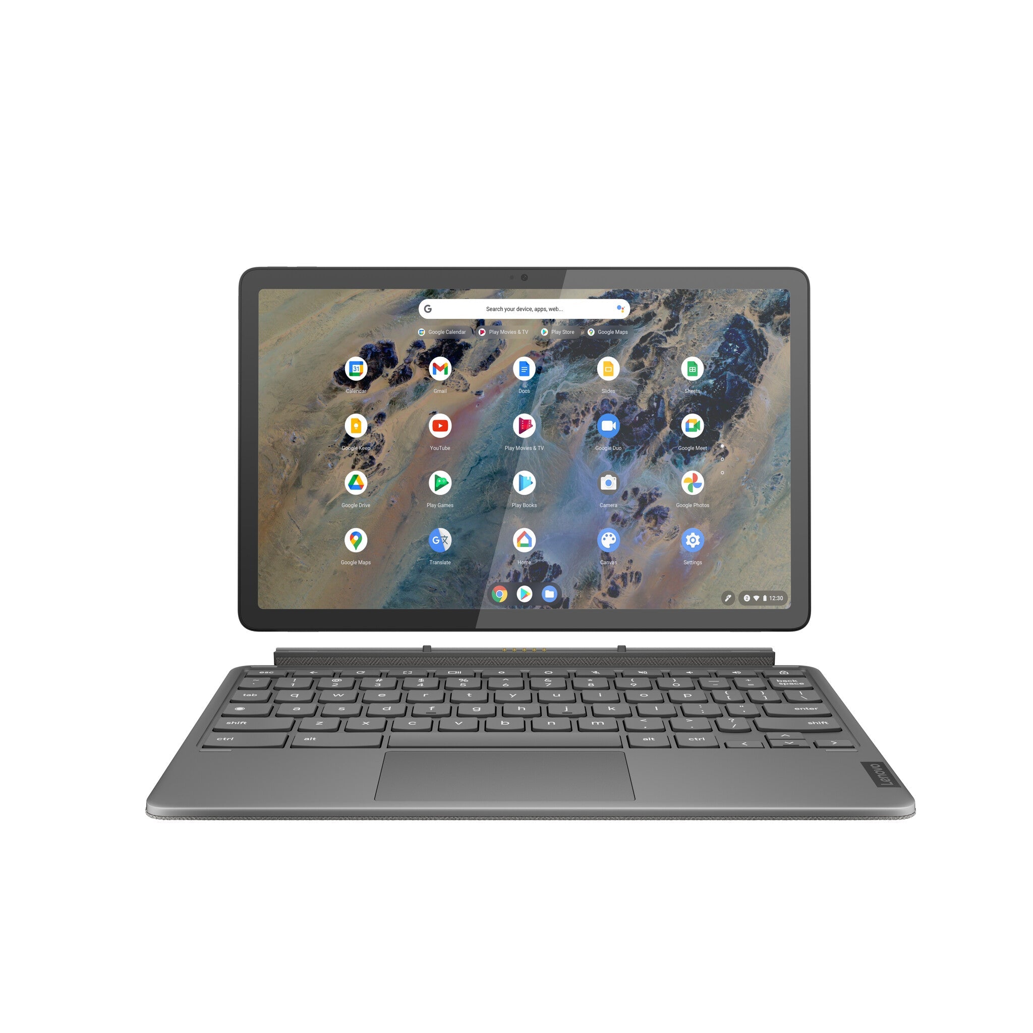 Lenovo IdeaPad Duet 3 Chromebook - 27.8 cm (10.9") - Touchscreen - Qualcomm Snapdragon 7c Gen 2 - 8 GB LPDDR4x-SDRAM - 128 GB eMMC - Wi-Fi 5 - ChromeOS - Grey