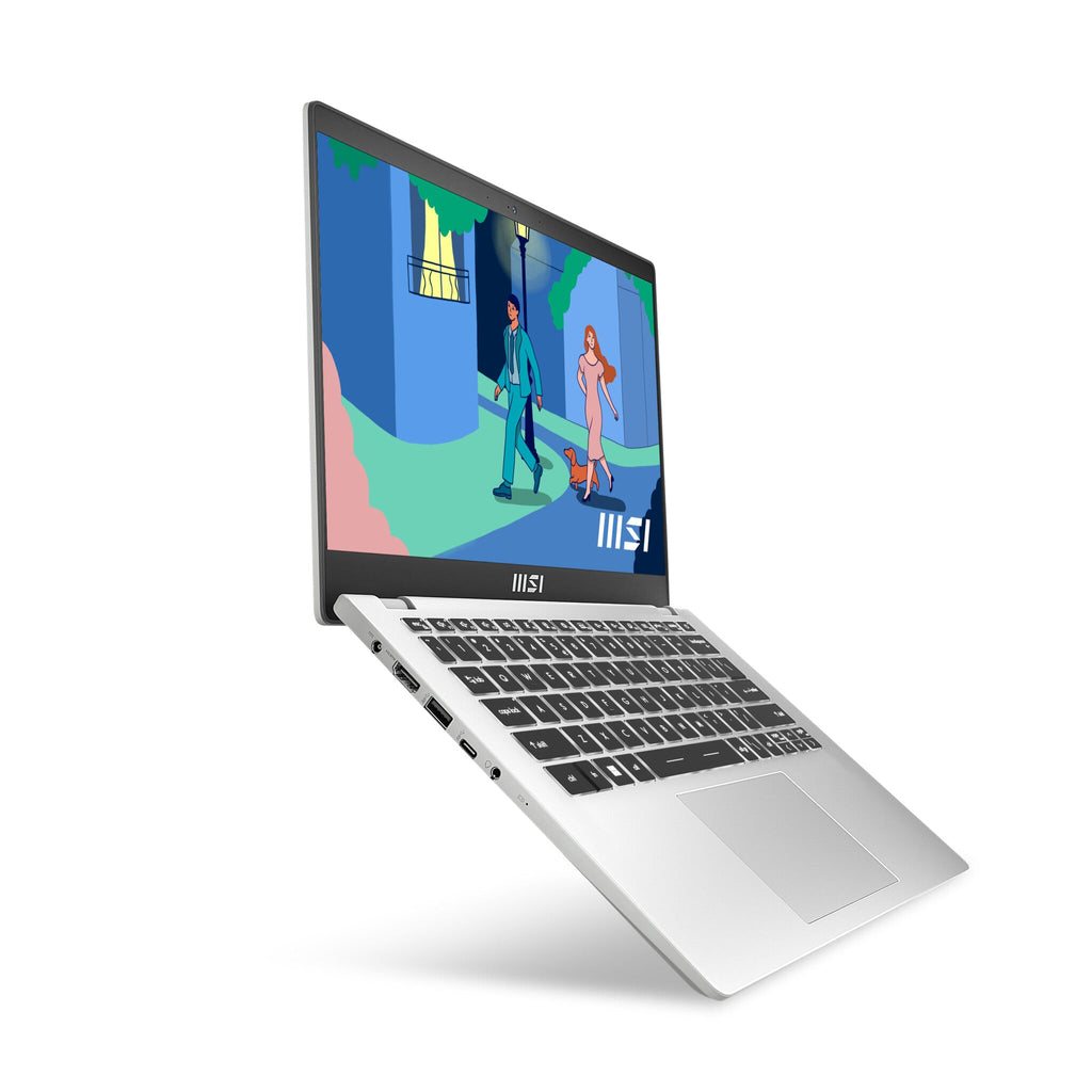 MSI Modern 14 C12M-638UK Laptop - 35.6 cm (14") - Intel® Core™ i5-1235U - 8 GB DDR4-SDRAM - 512 GB SSD - Wi-Fi 6 - Windows 11 Home - Silver
