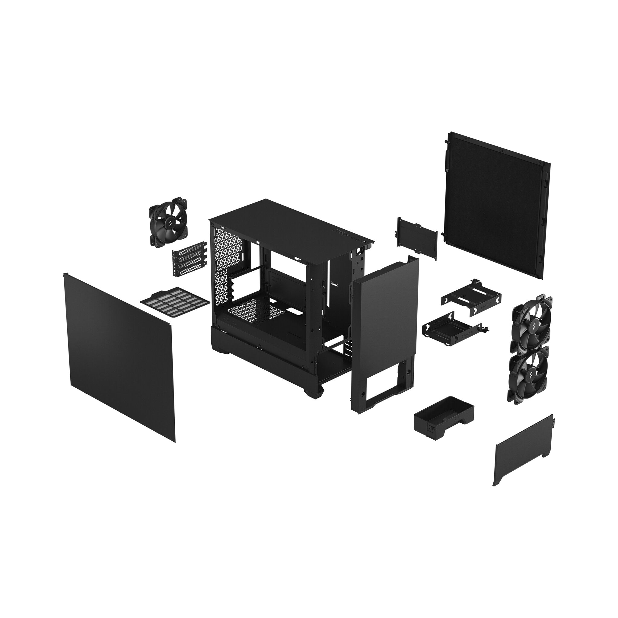 Fractal Design Pop Mini Silent - MicroATX Mid Tower Case in Black