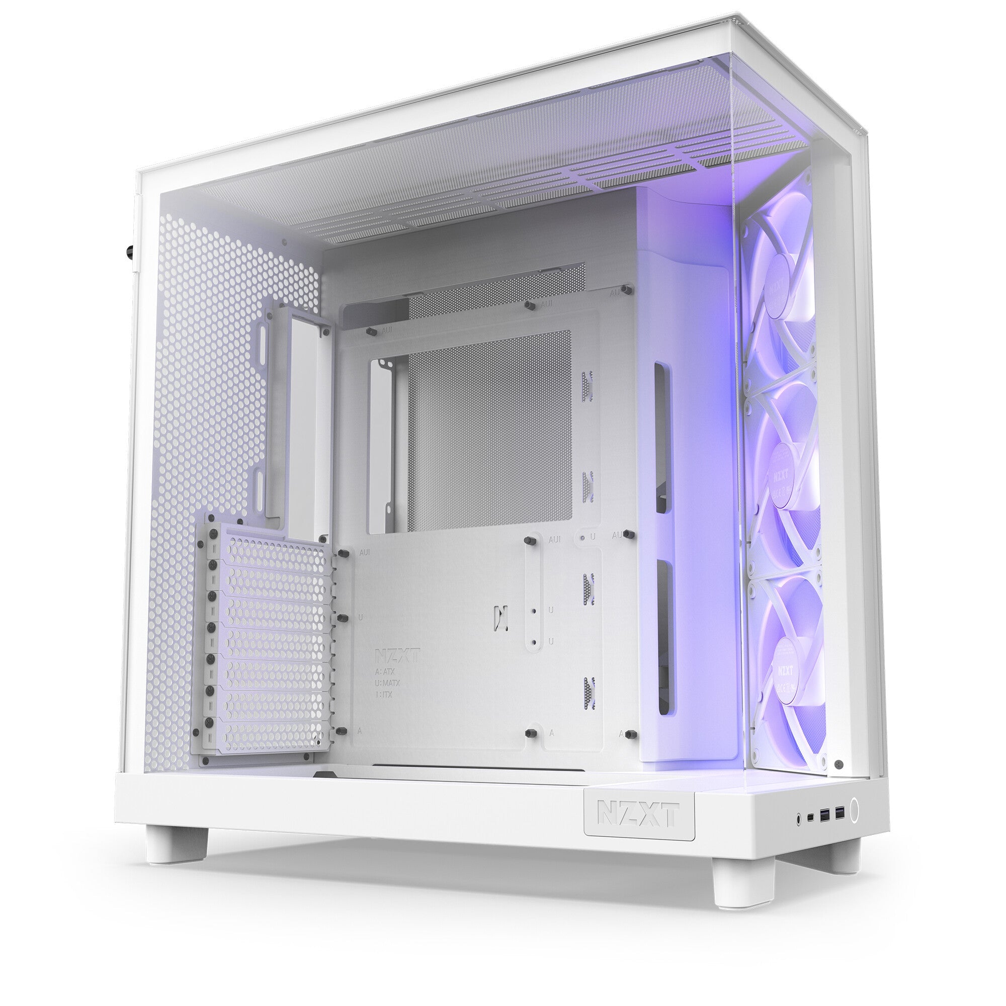NZXT H6 Flow RGB - ATX Mid Tower Case in White