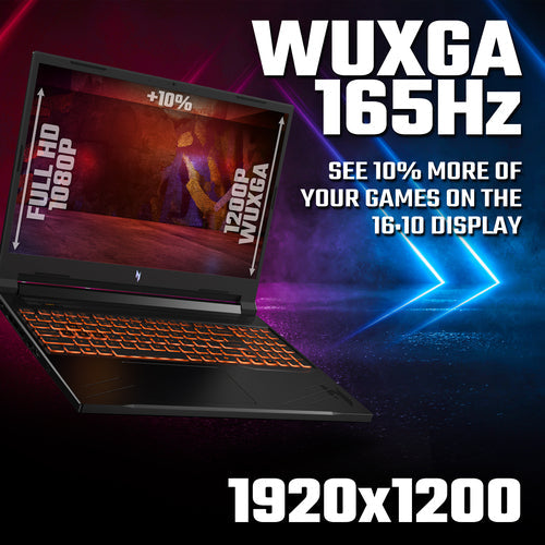 Acer Nitro V 16 Gaming Laptop - 40.6 cm (16") - AMD Ryzen 7 8845HS - 16 GB DDR5-SDRAM - 512 GB SSD - NVIDIA GeForce RTX 3050 - Wi-Fi 6 - Windows 11 Home - Black