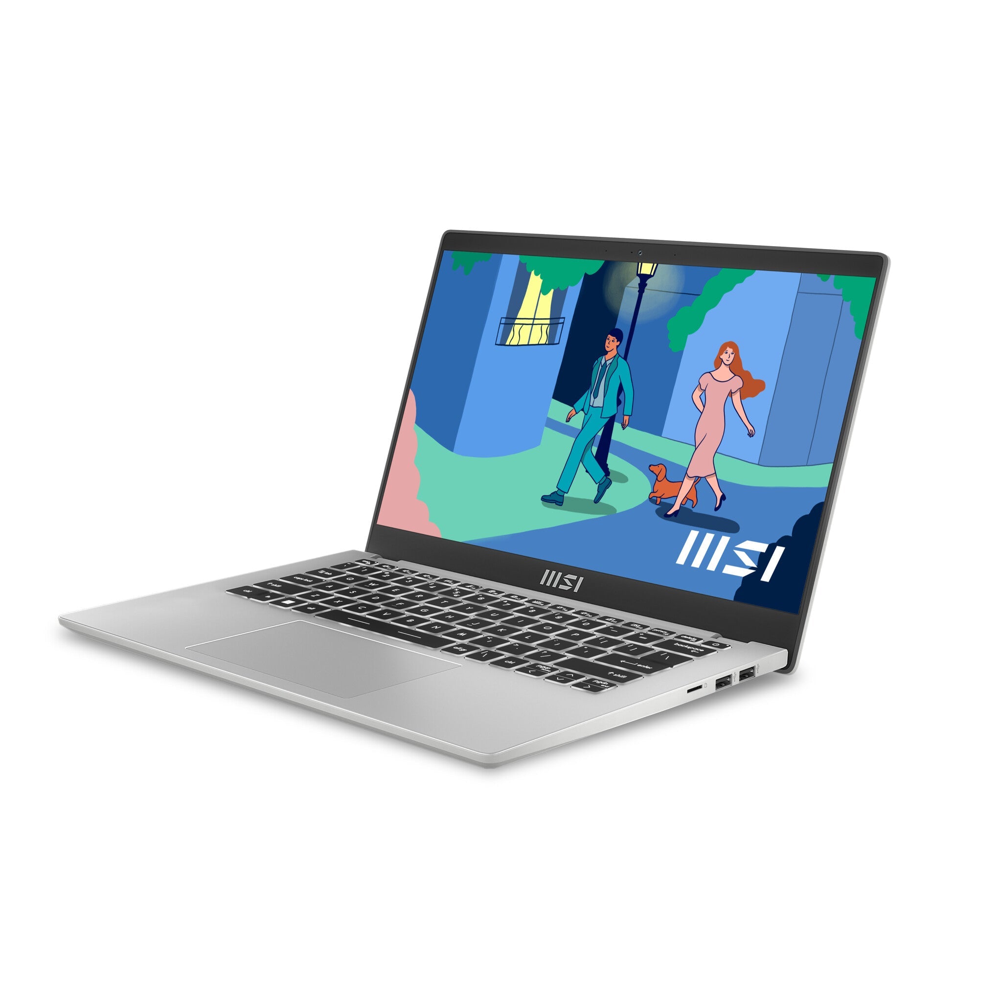MSI Modern 14 C12M-638UK Laptop - 35.6 cm (14") - Intel® Core™ i5-1235U - 8 GB DDR4-SDRAM - 512 GB SSD - Wi-Fi 6 - Windows 11 Home - Silver