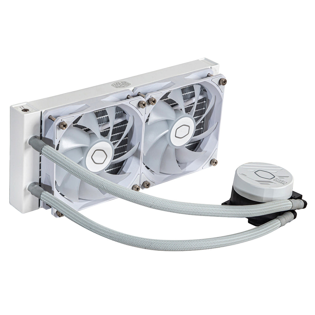 Cooler Master MasterLiquid 240L Core ARGB - Liquid Processor Cooler in White - 240mm