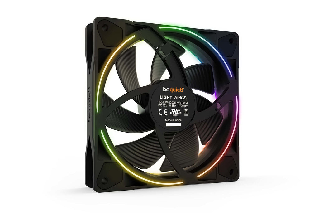 be quiet! Light Wings - ARGB PWM Case Fan in Black - 120mm