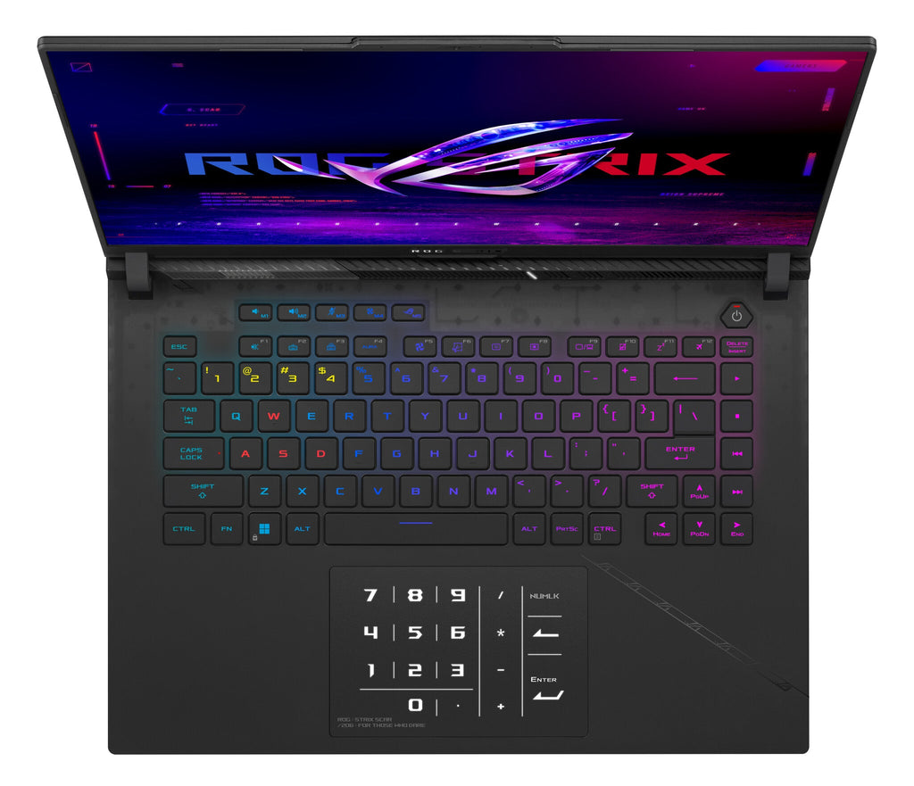 ASUS ROG Strix SCAR 16 Laptop 40.6 cm (16") -  Intel® Core™ i9-14900HX - 64 GB DDR5-SDRAM - 1 TB SSD - NVIDIA GeForce RTX 4080 - Wi-Fi 6E - Windows 11 Pro - Black