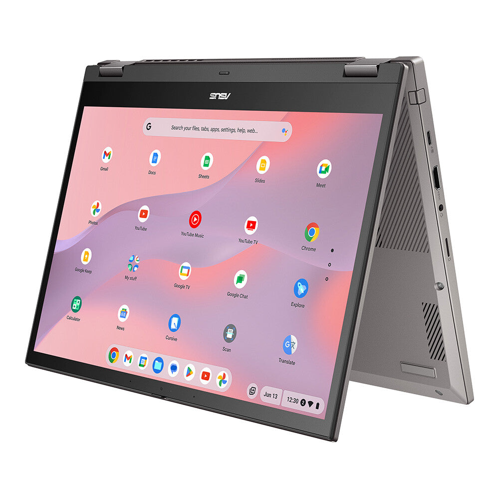 ASUS Chromebook CM34 Flip - 35.6 cm (14") - Touchscreen - AMD Ryzen™ 3 7320C - 8 GB LPDDR5-SDRAM - 128 GB SSD - Wi-Fi 6 - ChromeOS - Grey