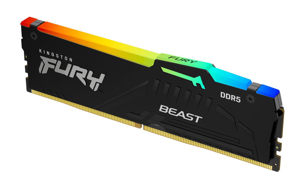 Kingston Technology FURY Beast Black RGB - 16 GB 1 x 16 GB 4800MT/s DDR5 memory module