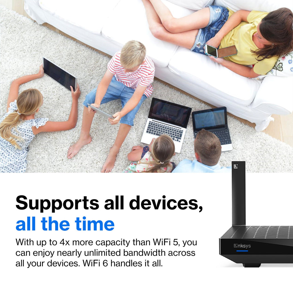 Linksys Hydra Pro 6 - Dual-band (2.4 GHz / 5 GHz) wireless router in Black