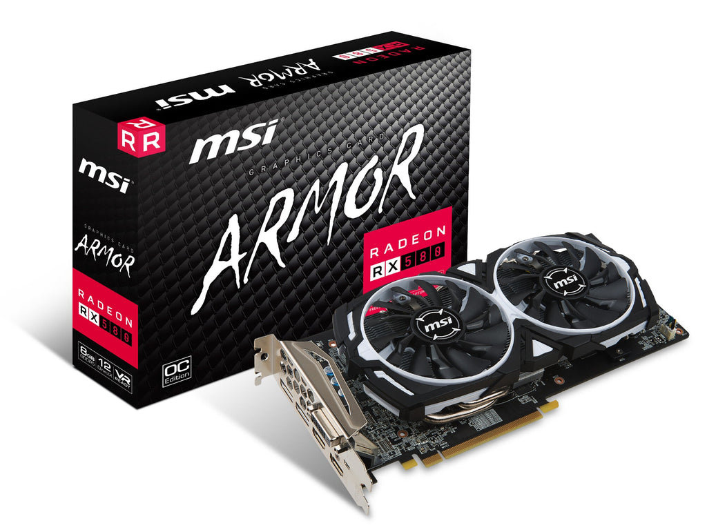 MSI ARMOR OC - AMD 8 GB GDDR5 Radeon RX 580 graphics card