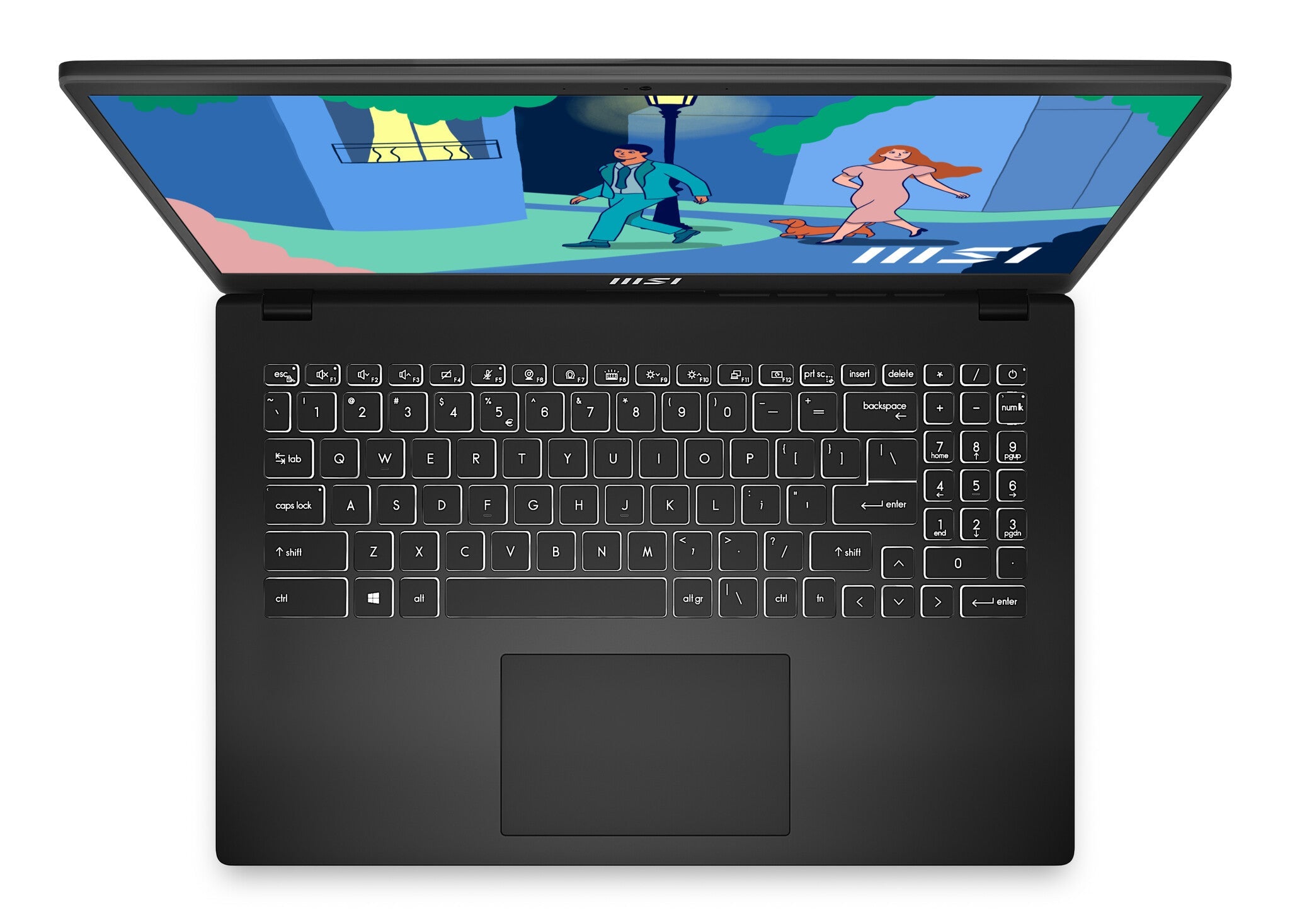 MSI Modern 15 Laptop - 39.6 cm (15.6") - Intel® Core™ i7-1255U  - 8 GB DDR4-SDRAM - 256 GB SSD - Wi-Fi 6 - Windows 11 Home - Black