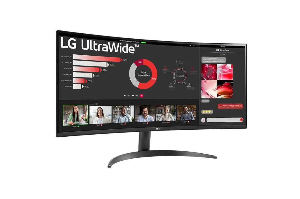 LG 34WR50QC-B - 86.4 cm (34") - 3440 x 1440 pixels UltraWide QHD LCD Monitor