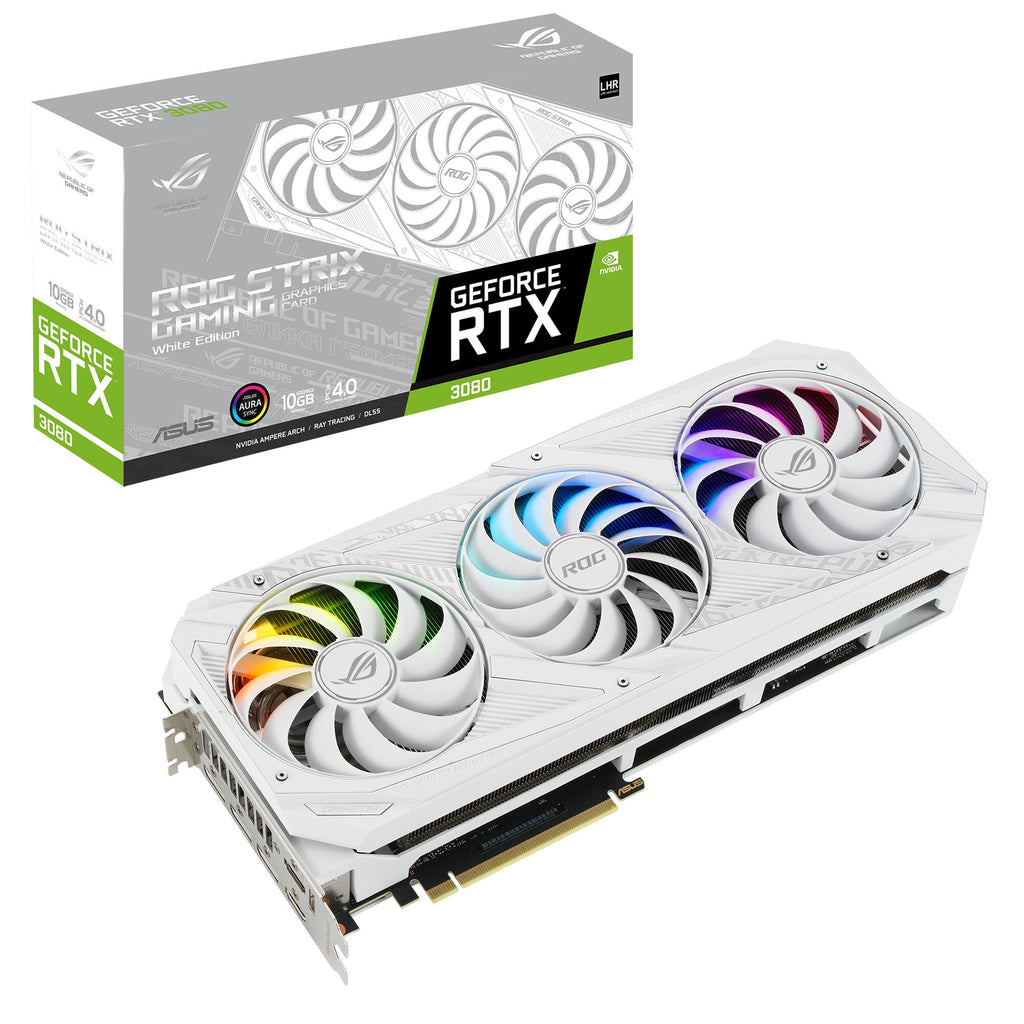 ASUS ROG STRIX V2 "White Edition" - NVIDIA 10 GB GDDR6X GeForce RTX 3080 graphics card