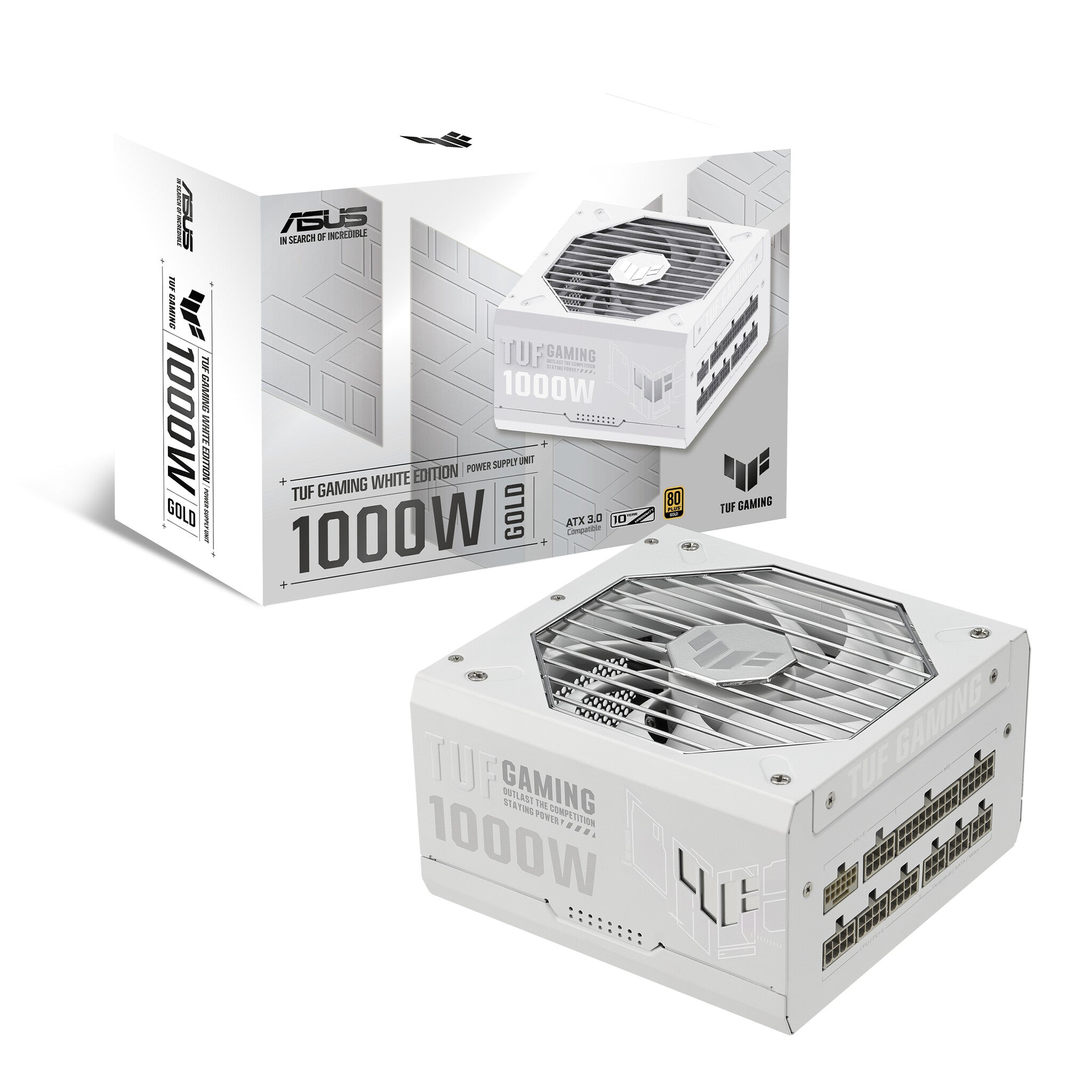 ASUS TUF Gaming "White Edition" - 1000W 80+ Gold Fully Modular Power Supply Unit