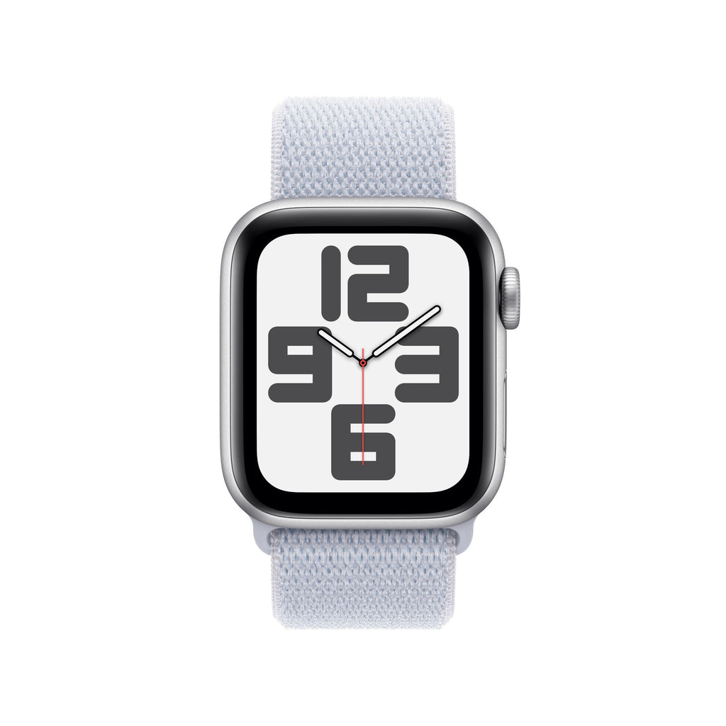 Apple Watch SE GPS - 40MM Silver Aluminium Case with Blue Cloud Sport Loop