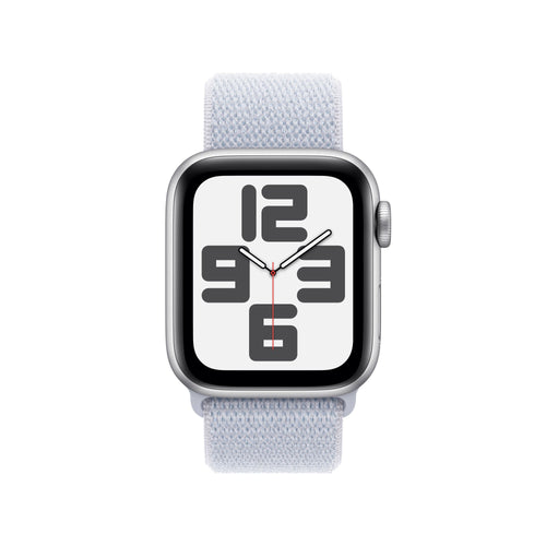 Apple Watch SE GPS - 40MM Silver Aluminium Case with Blue Cloud Sport Loop