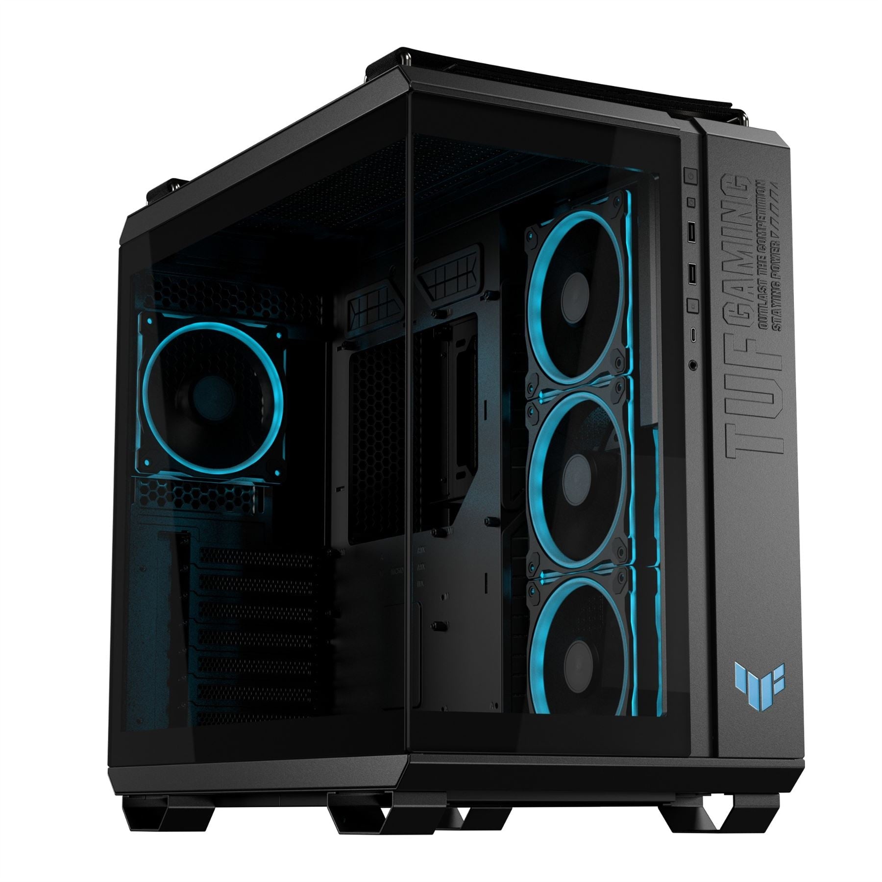 ASUS TUF GAMING GT502 Horizon TG ARGB - ATX Mid Tower Case in Black