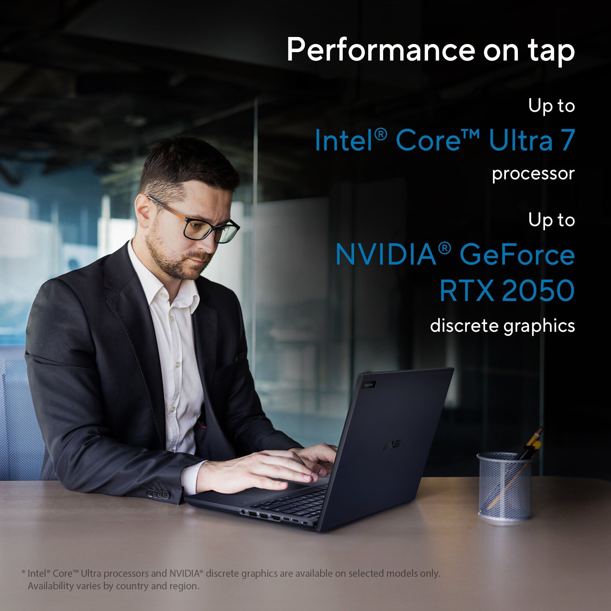 ASUS ExpertBook B5 Laptop - 35.6 cm (14") - Intel Core Ultra 7 155U - 16 GB DDR5-SDRAM - 512 GB SSD - Wi-Fi 6E - Windows 11 Pro - Black