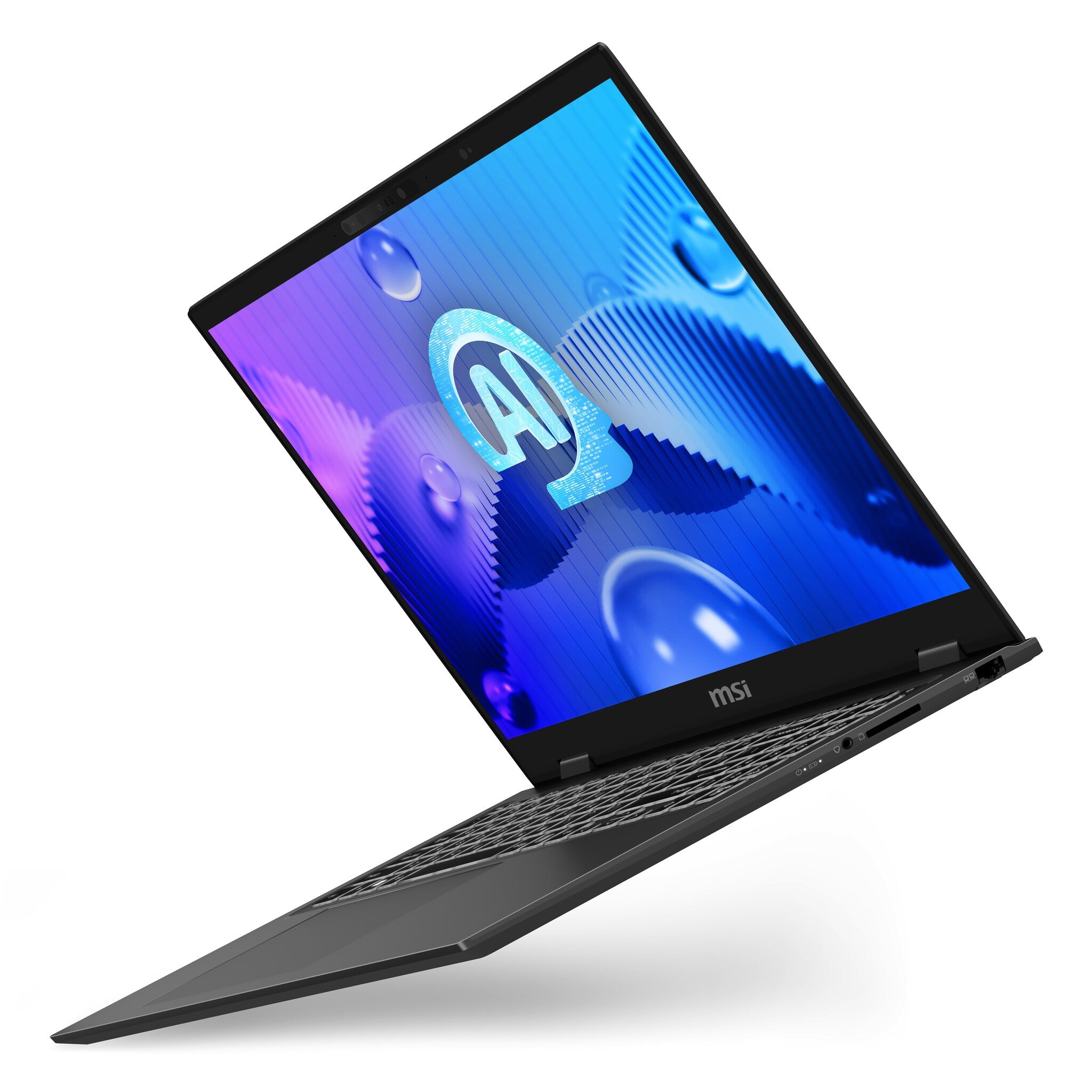 MSI Prestige 16 AI Studio Laptop - 40.6 cm (16") - Intel Core Ultra 7 155H - 32 GB LPDDR5-SDRAM - 1 TB SSD - NVIDIA GeForce RTX 4060 - Wi-Fi 7 - Windows 11 Home Advanced - Grey