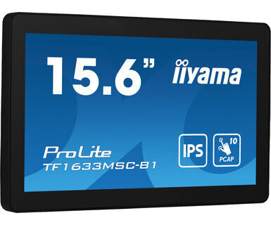 iiyama ProLite TF1633MSC-B1 - 39.6 cm (15.6") - 1920 x 1080 pixels Full HD Touchscreen Monitor
