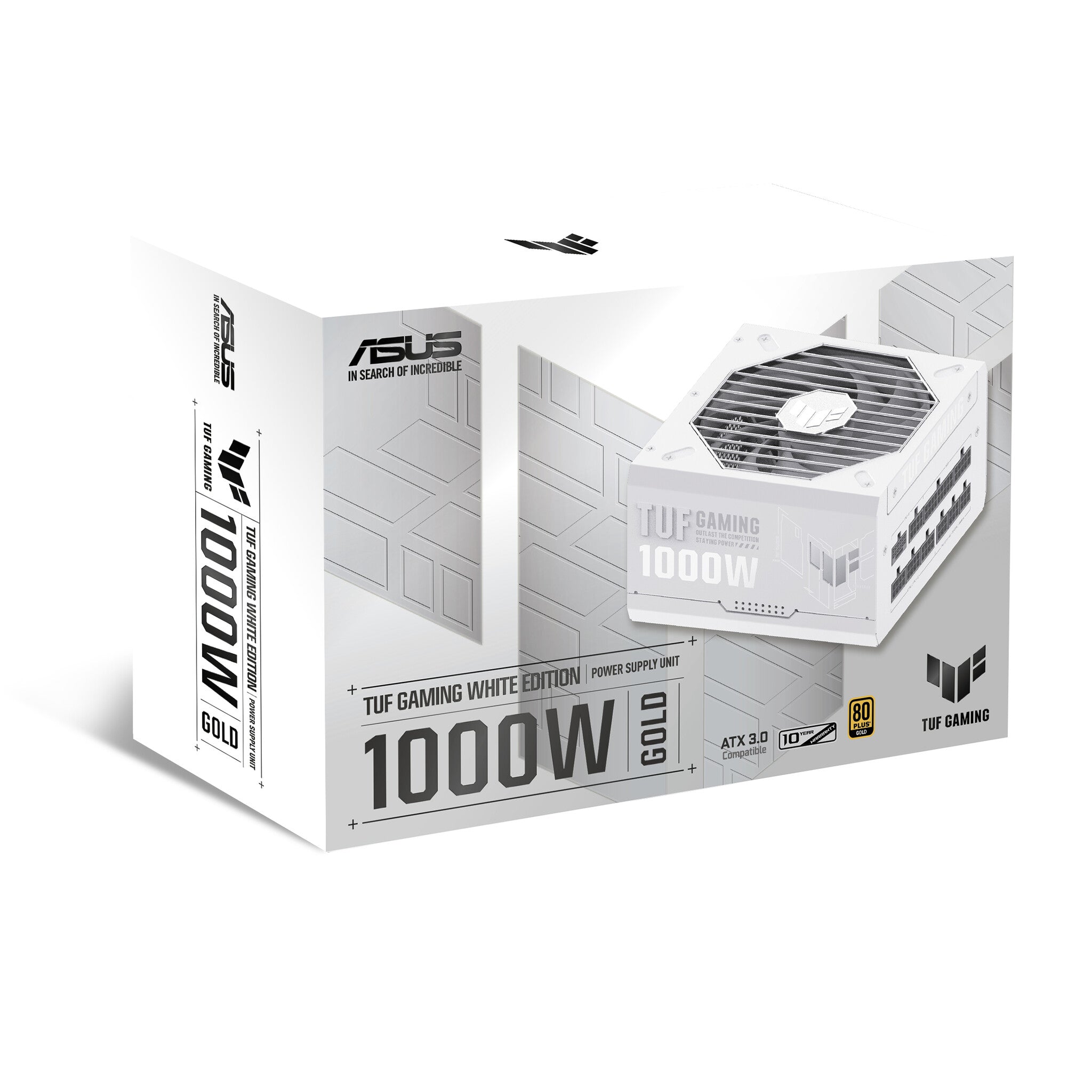 ASUS TUF Gaming "White Edition" - 1000W 80+ Gold Fully Modular Power Supply Unit