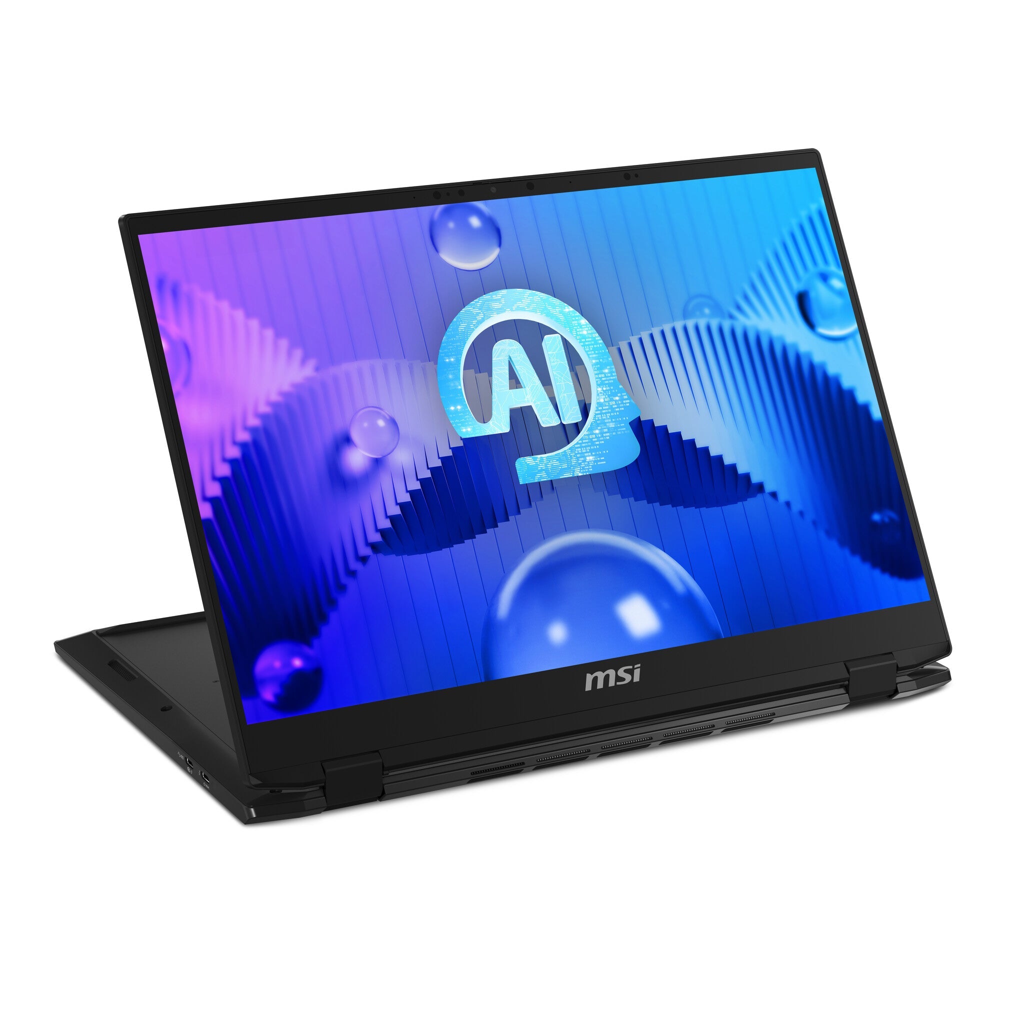 MSI Summit E16 AI Studio Hybrid (2-in-1) - 40.6 cm (16") - Touchscreen - Intel Core Ultra 7 155H - 32 GB LPDDR5-SDRAM - 1 TB SSD - NVIDIA GeForce RTX 4050 - Wi-Fi 7 - Windows 11 Pro - Black