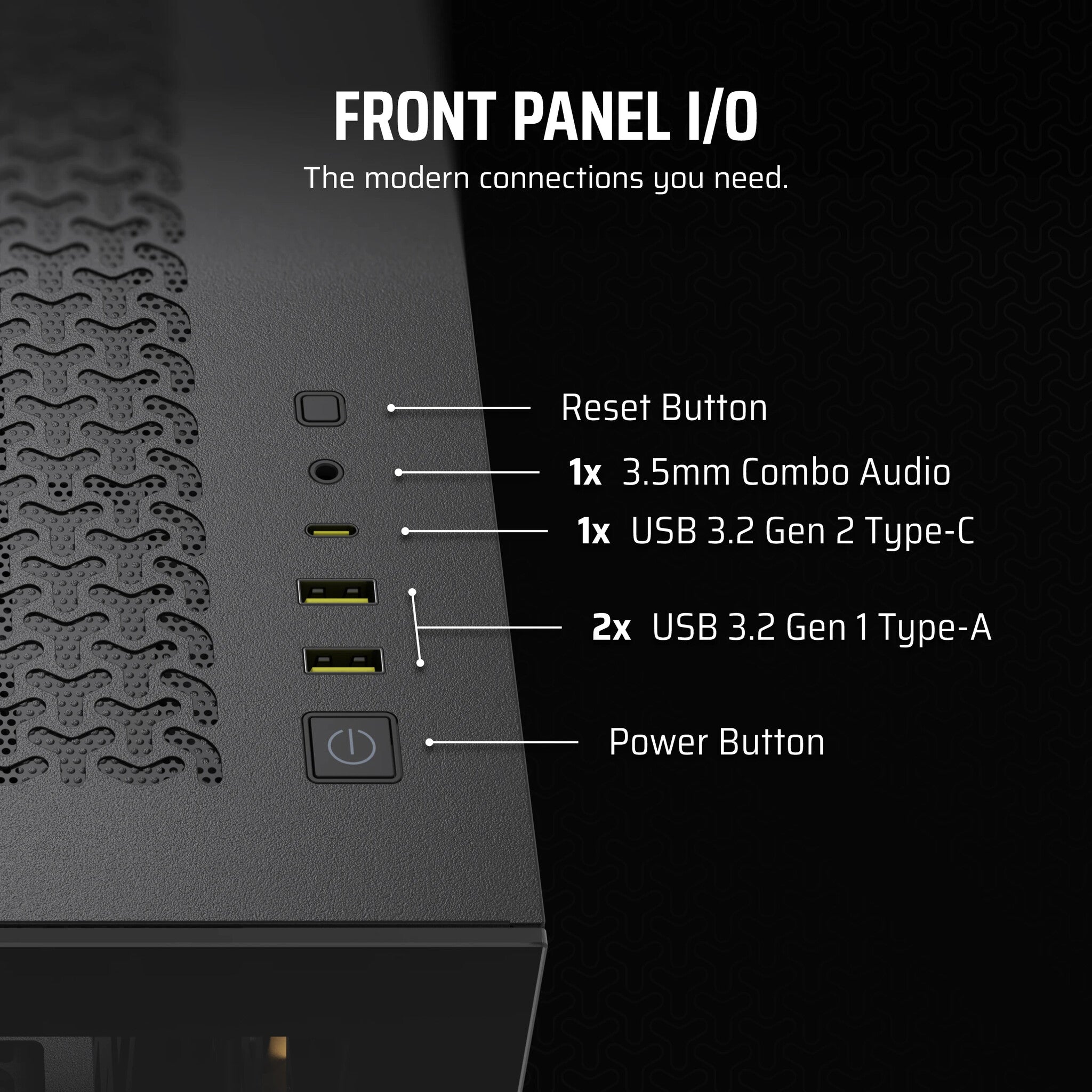 Corsair 3500X ARGB - EATX Mid Tower Case in Black