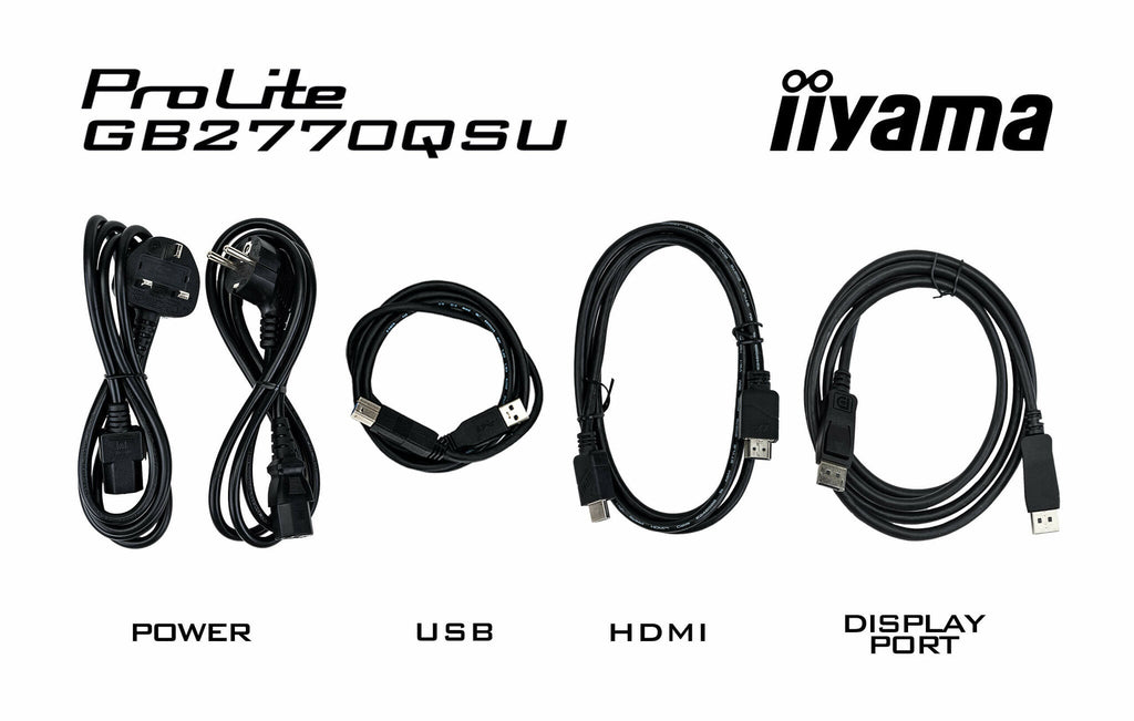 iiyama G-MASTER GB2770QSU-B6 - 68.6 cm (27") - 2560 x 1440 pixels 2K Ultra HD LCD Monitor