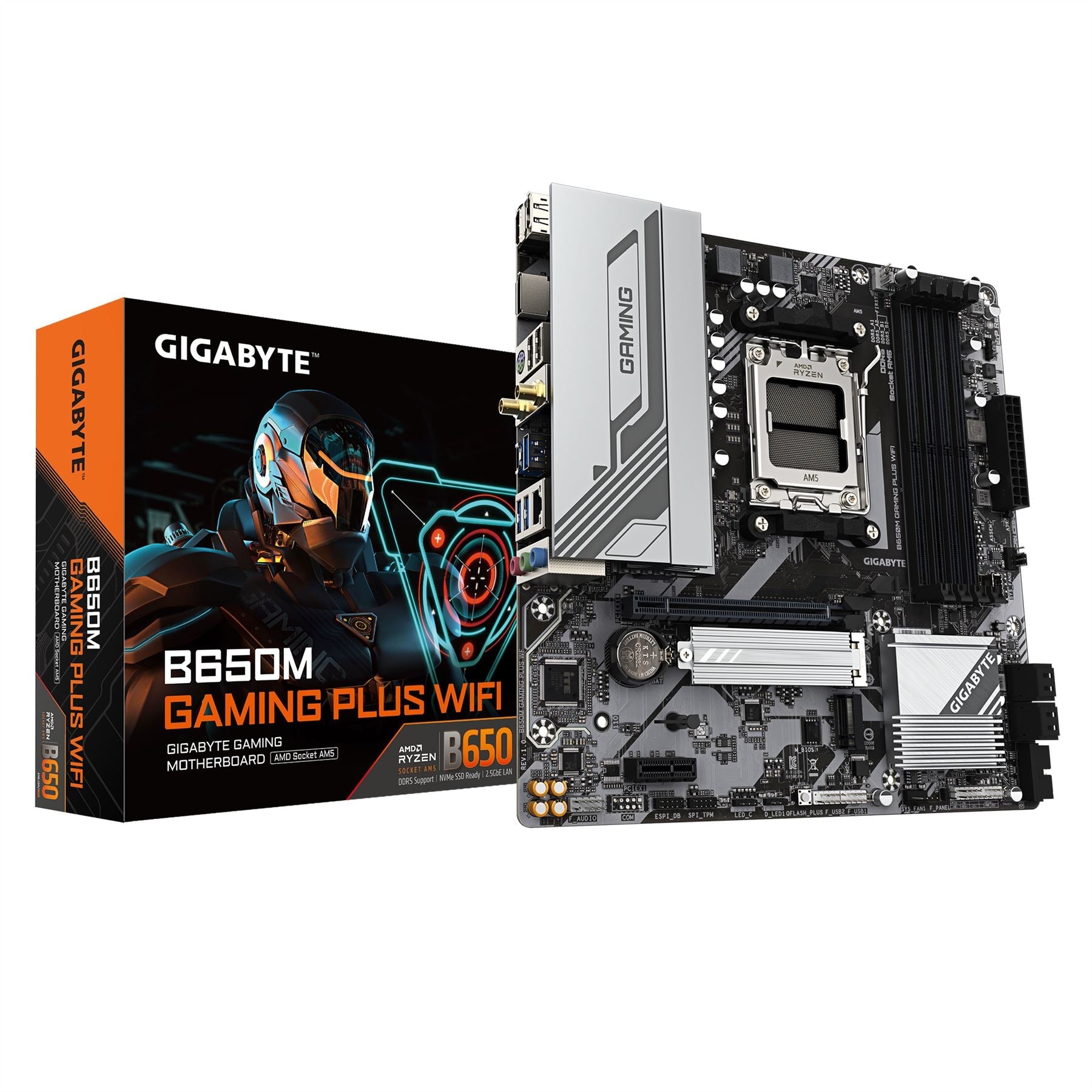 GIGABYTE B650M GAMING PLUS WIFI micro ATX Motherboard - AMD B650 Socket AM5