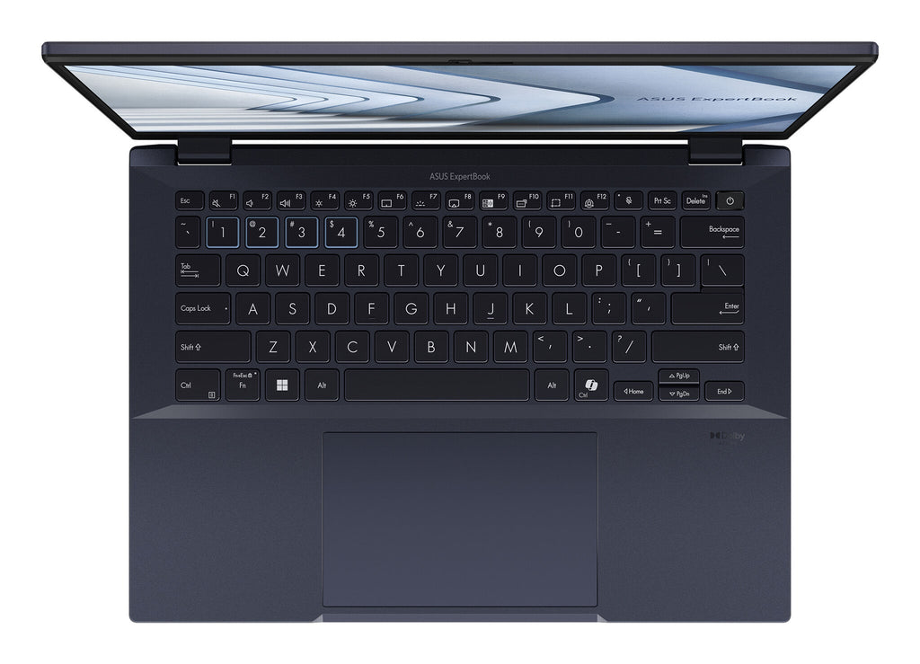 ASUS ExpertBook B5 Laptop - 35.6 cm (14") - Intel Core Ultra 7 155U - 16 GB DDR5-SDRAM - 512 GB SSD - Wi-Fi 6E - Windows 11 Pro - Black