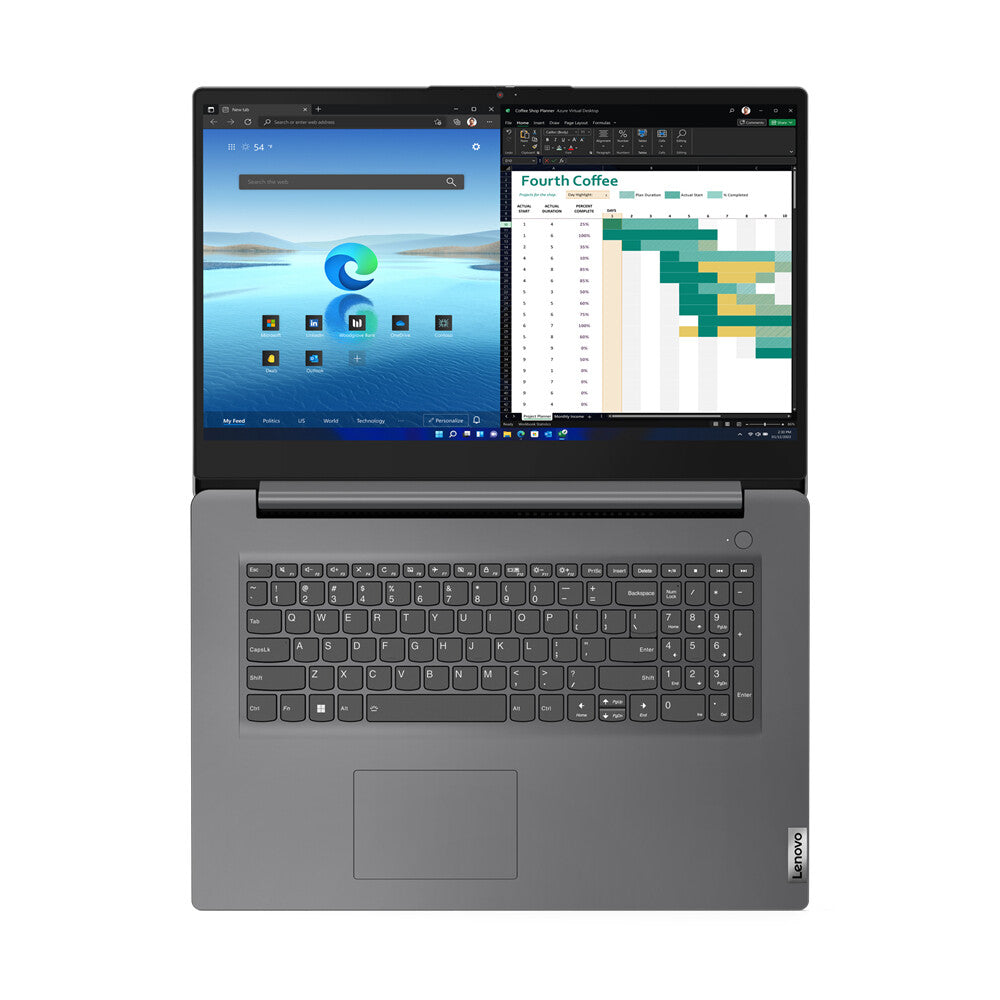 Lenovo V V17 Laptop - 43.9 cm (17.3") - Intel® Core™ i5-13420H - 8 GB DDR4-SDRAM - 256 GB SSD - Wi-Fi 6 - Windows 11 Pro - Grey