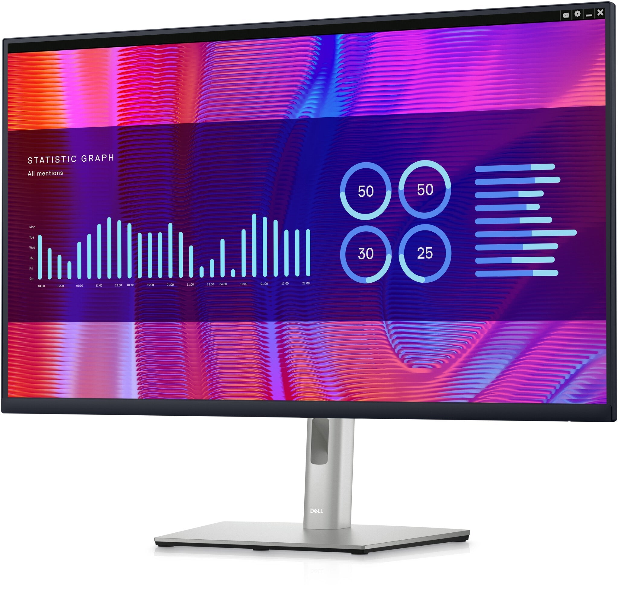 DELL P Series P3223DE - 80 cm (31.5") - 2560 x 1440 pixels Quad HD LCD Monitor